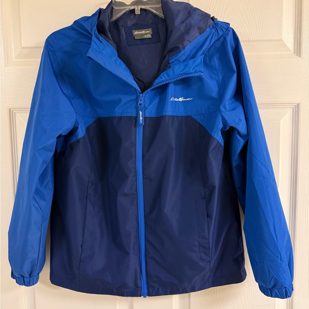 Eddie Bauer Boys Two-Tone Blue Coat